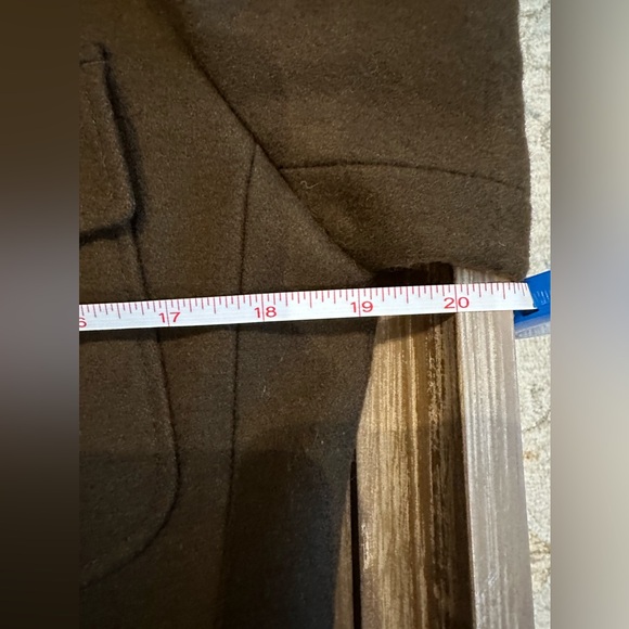 Fossil Wool/Cotton Blend Military Cadet style brown Jacket Size Medium - Picture 11 of 13
